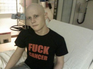 На фото человек, больной раком